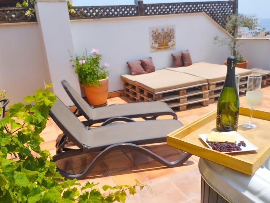 네르하 Penthouse With Jacuzzi And Spectacular Sea Views 아파트 외부 사진